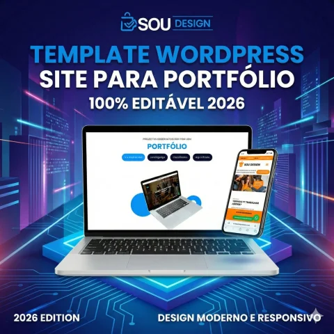 Template Site para Portfólio 100% Editável