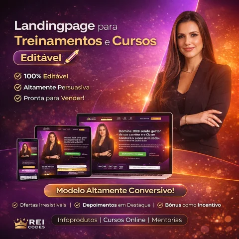 Landingpage para Treinamentos e Cursos Editável