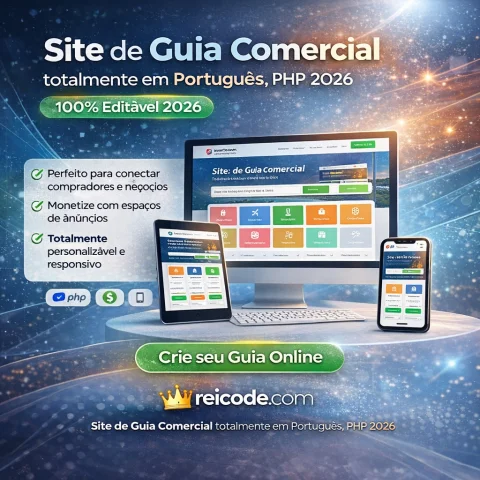 Script Site de Guia Comercial totalmente em Português, PHP