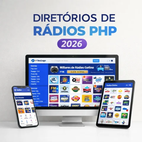 Super Portal Diretórios de Rádios PHP 2026