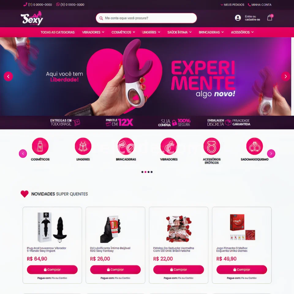 Site Completo Para Loja Virtual SexyStore 2026
