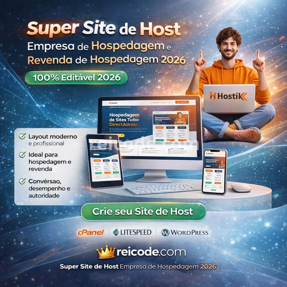 Super Site de Host – Empresa de Hospedagem e Revenda de Hospedagem 2026